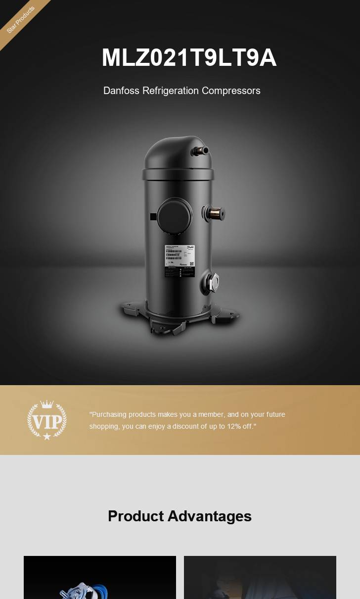Danfoss Compressor MLZ021T9LT9A, technical parameters pdf, structure diagram